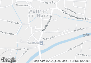 Karte mit Standort von Kopp`s Berghof Bäckerei FILIALE WULFTEN