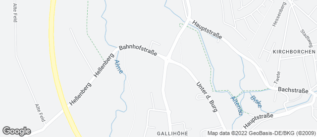 Karte mit Standort von Bäckerei Lange - Kirchborchen