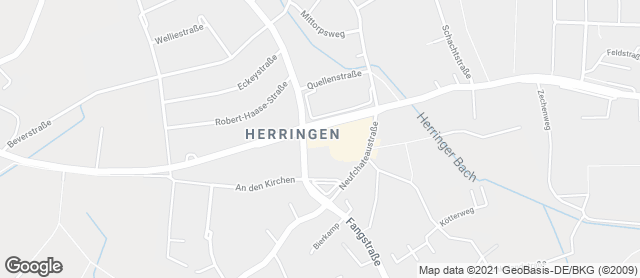 Karte mit Standort von Bäckerei Wilhelm Geiping GmbH & Co. KG