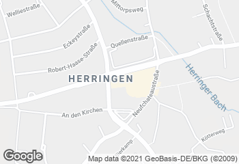 Karte mit Standort von Bäckerei Wilhelm Geiping GmbH & Co. KG