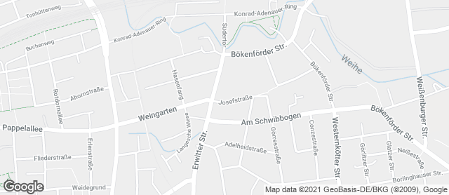 Karte mit Standort von Bäckerei & Konditorei Birkholz GmbH