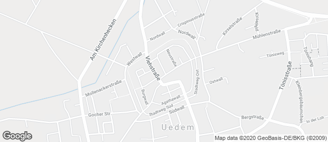 Karte mit Standort von Bäckerei - Konditorei Heicks & Teutenberg