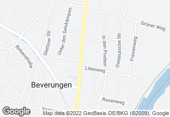 Karte mit Standort von Goeken backen Café Beverungen