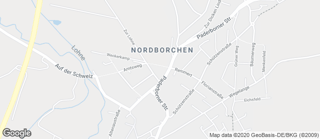 Karte mit Standort von Goeken backen EDEKA Borchen