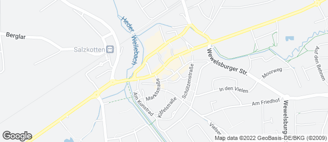 Karte mit Standort von Bäckerei Lange - Lange Straße