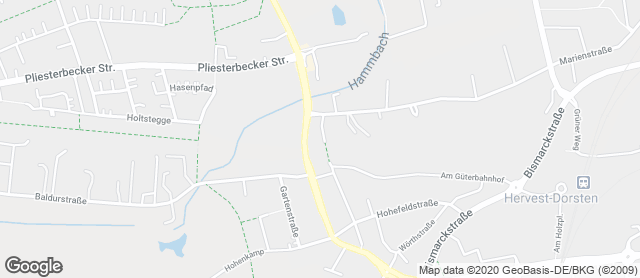Karte mit Standort von Bäckerei Kleinespel & Imping