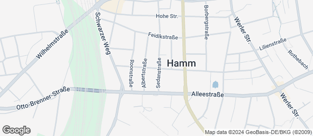 Karte mit Standort von Bäckerei Erdmann