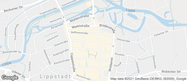 Karte mit Standort von Bäckerei Süwolto Poststraße