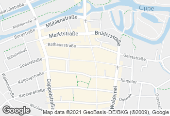 Karte mit Standort von Bäckerei Süwolto Poststraße