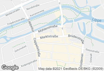 Karte mit Standort von Bäckerei & Konditorei Birkholz GmbH