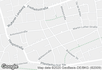 Karte mit Standort von Bäckerei Kleinespel & Imping Martin-Luther-Straße