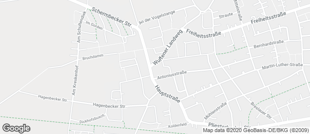 Karte mit Standort von Bäckerei Kleinespel & Imping