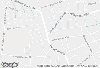 Karte mit Standort von Bäckerei Kleinespel & Imping