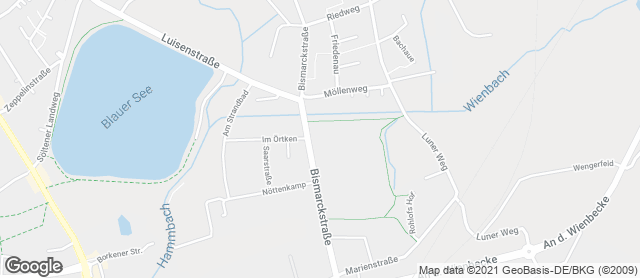Karte mit Standort von Bäckerei Spangemacher, Dorsten (Marienviertel)