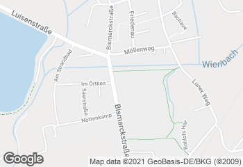 Karte mit Standort von Bäckerei Spangemacher, Dorsten (Marienviertel)