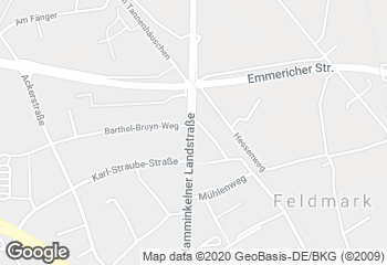 Karte mit Standort von Bäckerei Hertrampf