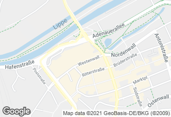 Karte mit Standort von Bäckerei-Konditorei Niehaves GmbH&Co.KG Fil. 14