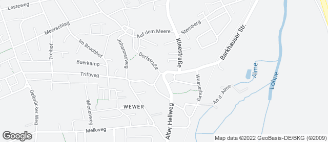 Karte mit Standort von Goeken Café Wewer