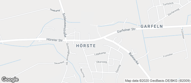 Karte mit Standort von Bäckerei Redder, Lp - Hörste