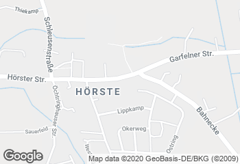 Karte mit Standort von Bäckerei Redder, Lp - Hörste