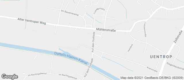Karte mit Standort von Bäckerei Dördelmann   Filiale Hamm-Uentrop