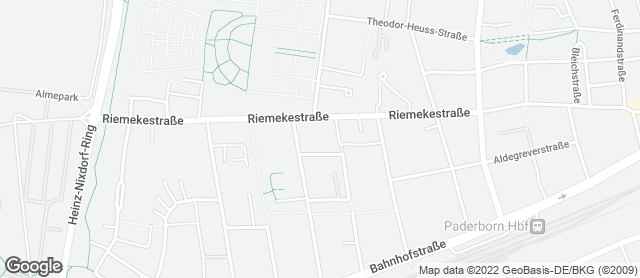 Karte mit Standort von Bäckerei Lange - Klöcknerstraße