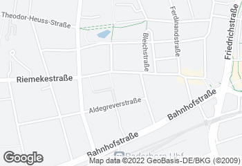 Karte mit Standort von Goeken backen Café Riemeke Paderborn
