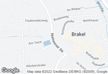 Karte mit Standort von Goeken backen Café Brakel