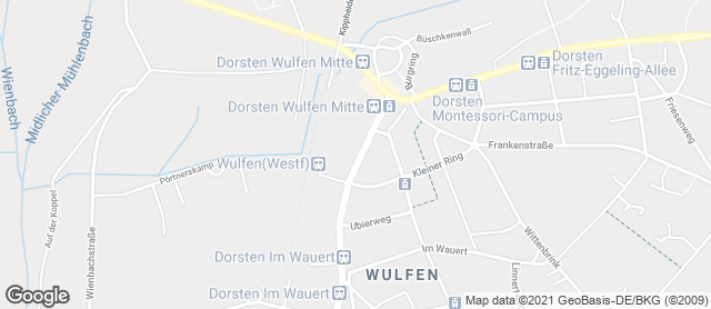 Karte mit Standort von Bäckerei Theodor Sanders GmbH