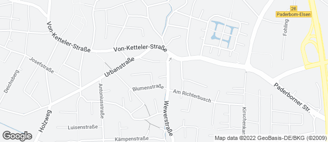 Karte mit Standort von Goeken backen Café Elsen