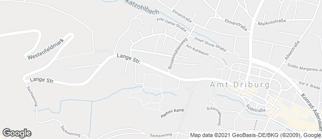Karte mit Standort von Bäckerei Engel - Combi Bad Driburg