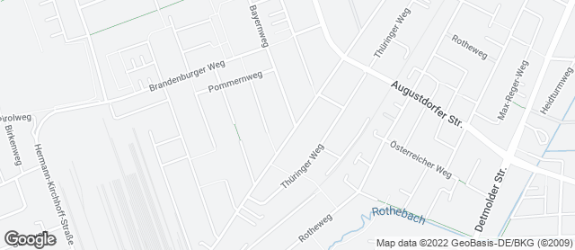 Karte mit Standort von Bäckerei Lange - Bayernweg