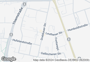 Karte mit Standort von Feinback GmbH Cottbus