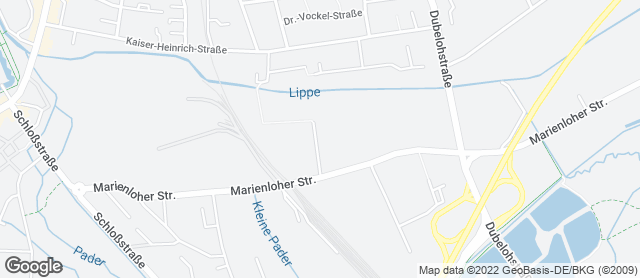 Karte mit Standort von Bäckerei Lange - Kaufland Schloss Neuhaus