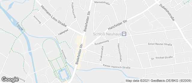 Karte mit Standort von Goeken Café Schloß Neuhaus