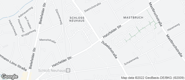 Karte mit Standort von Goeken backen Rewe Schloß Neuhaus