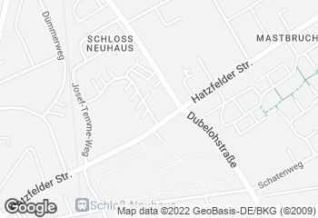 Karte mit Standort von Goeken backen Rewe Schloß Neuhaus