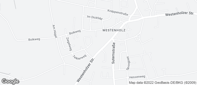 Karte mit Standort von Bäckerei Lange - Westenholz