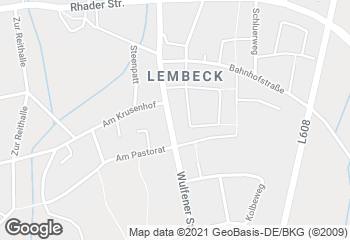 Karte mit Standort von Bäckerei Spangemacher, Lembeck