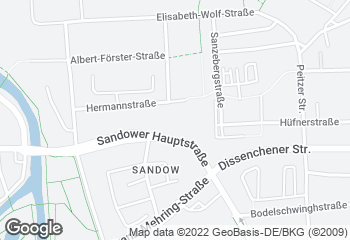 Karte mit Standort von Bäckerei Dreißig GmbH & Co. KG CB Cafe Sandow