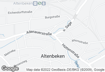Karte mit Standort von Goeken backen Markant Altenbeken