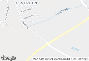 Karte mit Standort von Bors mein Bäcker - Kaufland Rees