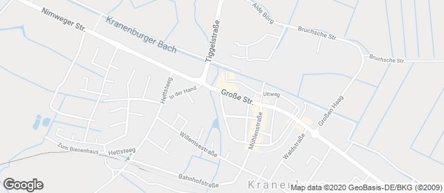 Karte mit Standort von Bäckerei Derks GmbH & Co. KG