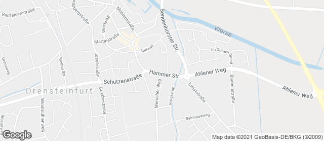Karte mit Standort von Bäckerei Zimmermeier GmbH & Co. KG Filiale Drensteinfurt