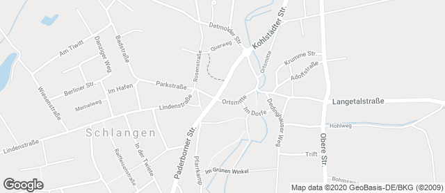 Karte mit Standort von Goeken Café Schlangen