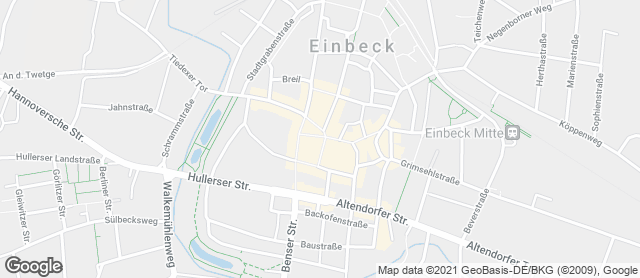 Karte mit Standort von Einbecker Altstadt Wochenmarkt Einbeck