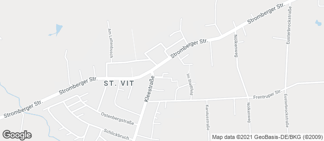 Karte mit Standort von Bäckerei Vorbohle St. Vit