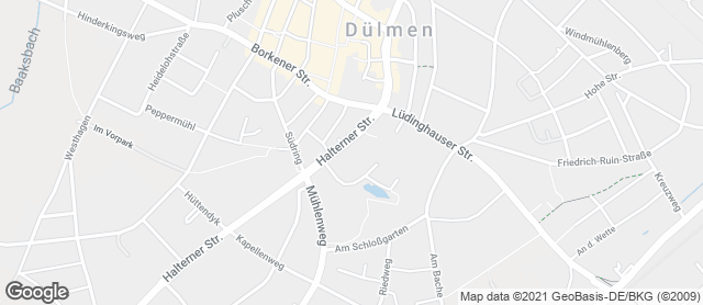 Karte mit Standort von Bäckerei Mensing OHG