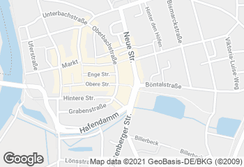 Karte mit Standort von Bäckerei Klingenberg Obere Straße
