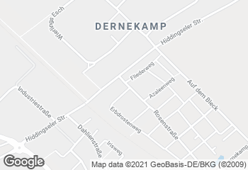 Karte mit Standort von Bäckerei Felix Grote OHG - Filiale Dernekamp